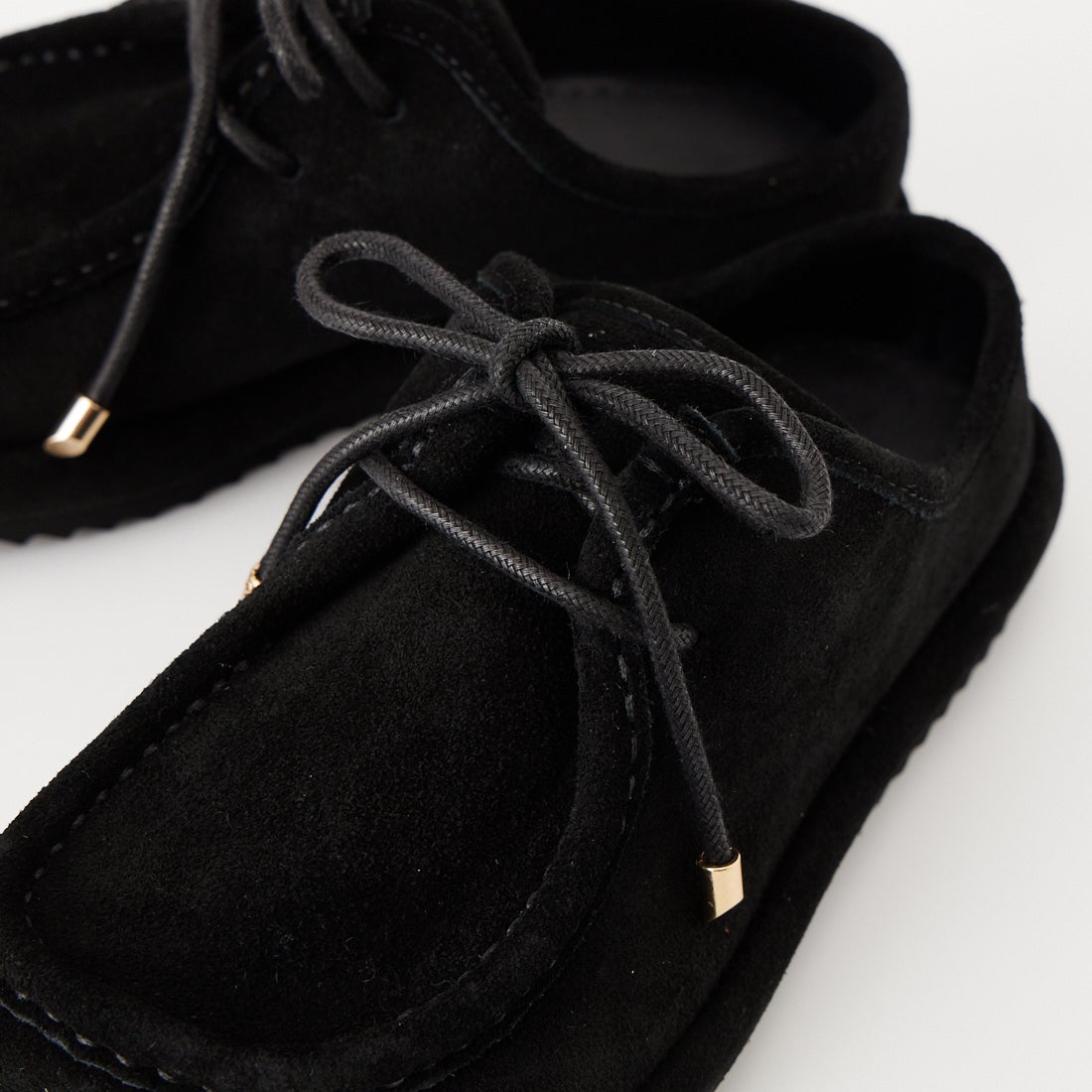 Caminando [カミナンド] スエードレースアップミュール [C26-19] BLACK