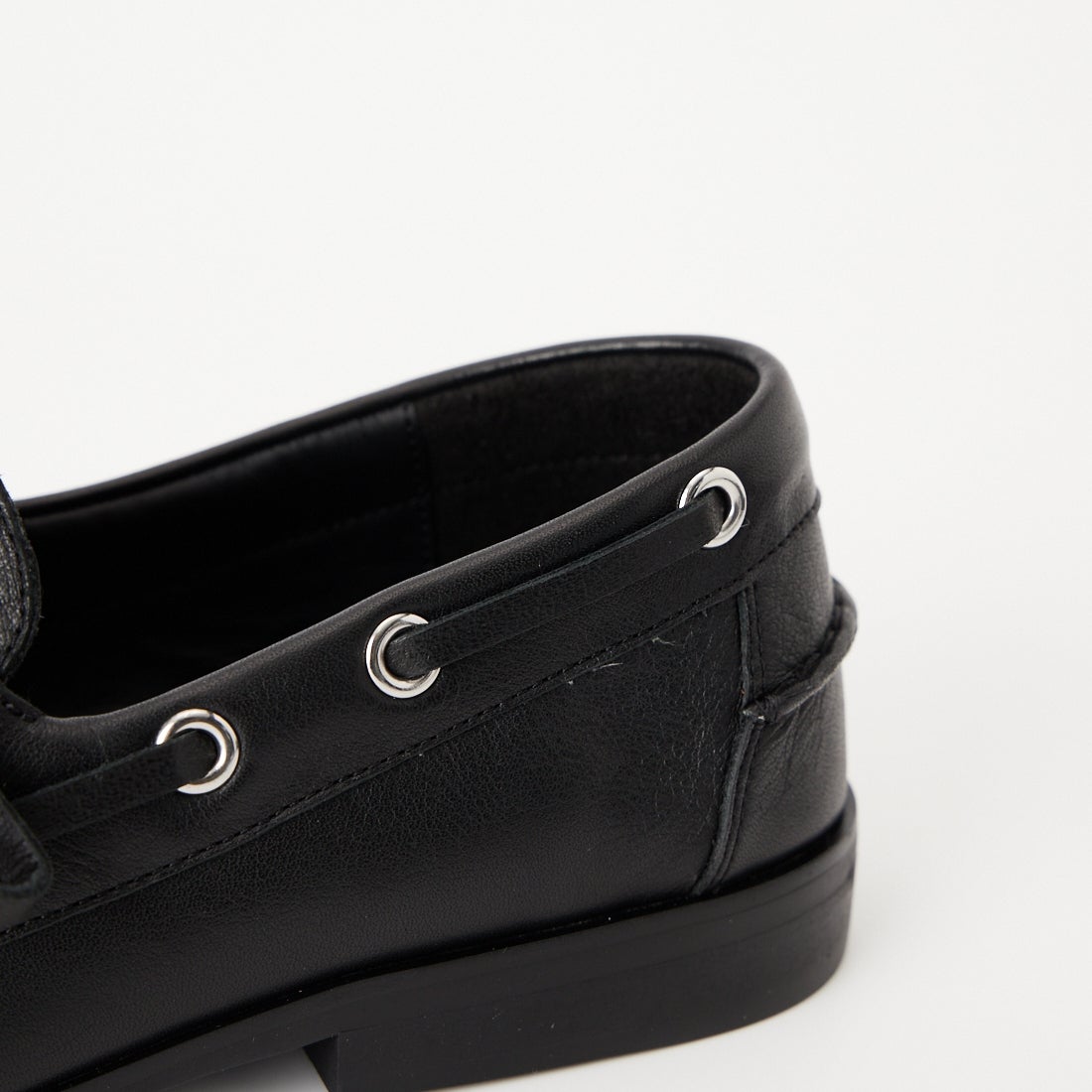 Caminando [カミナンド] プリーツデッキシューズ [C26-14] BLACK