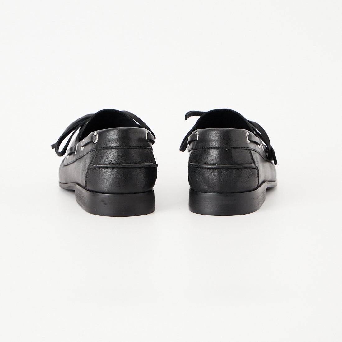 Caminando [カミナンド] プリーツデッキシューズ [C26-14] BLACK