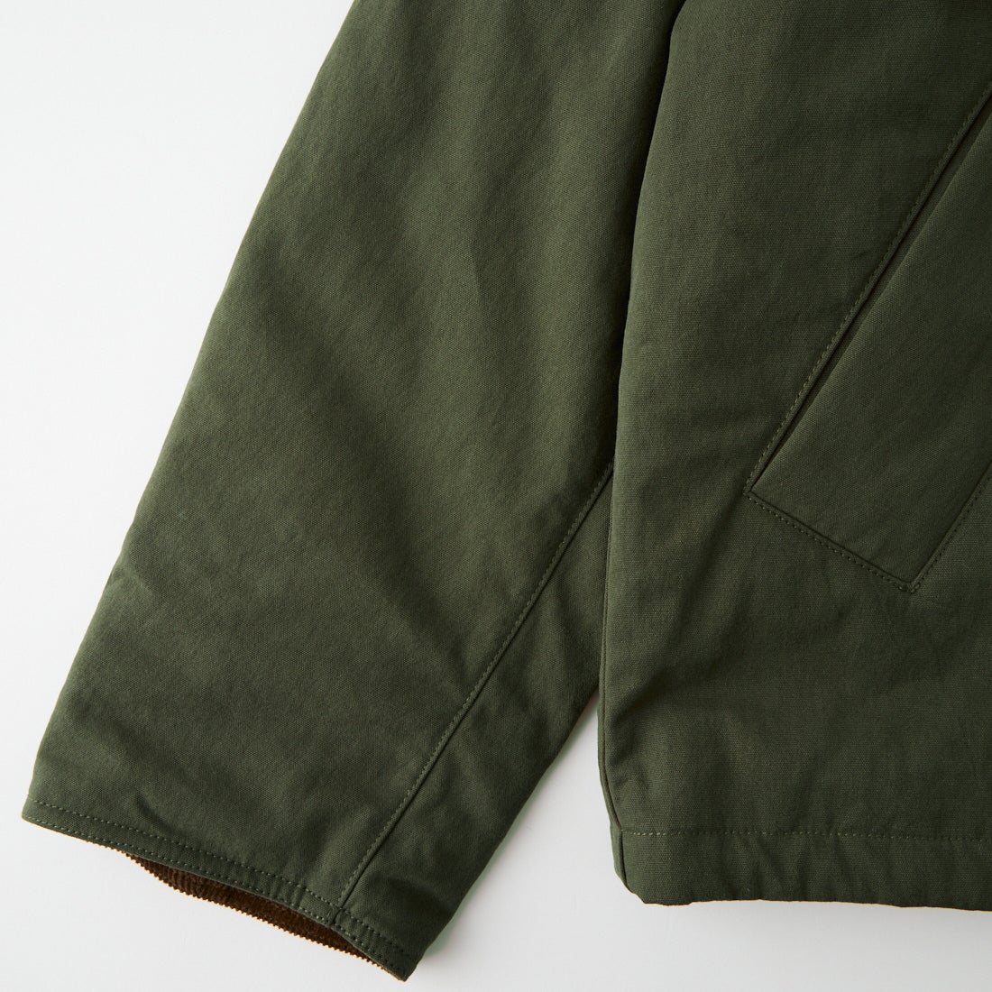 ARMY TWILL SANFORIZED [アーミーツイル サンフォライズド] 別注 中綿入り FIREMANミリタリージャケット [AM-2654501-INT-JF] SAGE