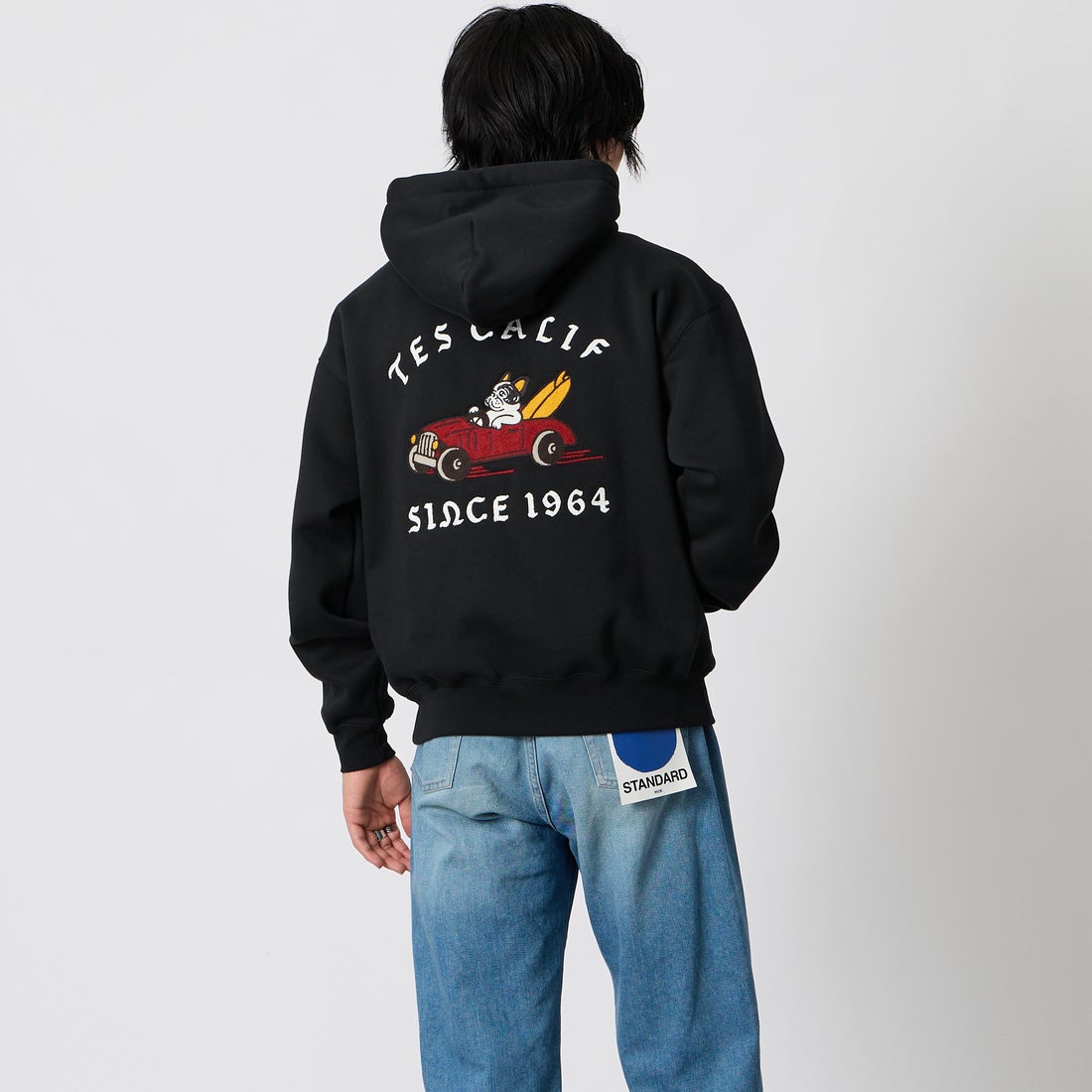 01 BLACK&&モデル身長：177cm 着用サイズ：M&&