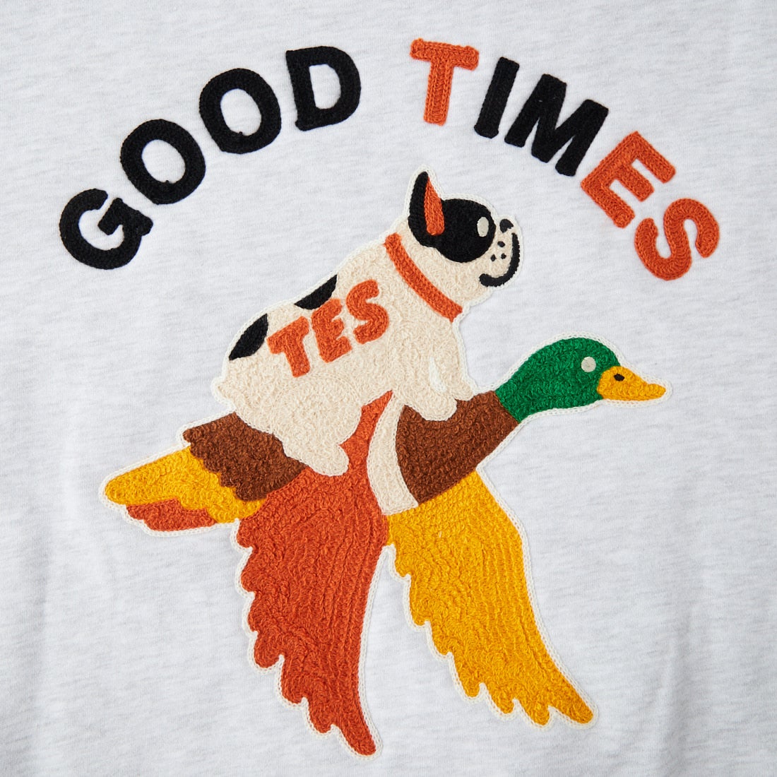 The Endless Summer [エンドレスサマー] DUCK&BUHI刺繍 クルーネックスウェット [1050-26774304] 03 MIX GRY