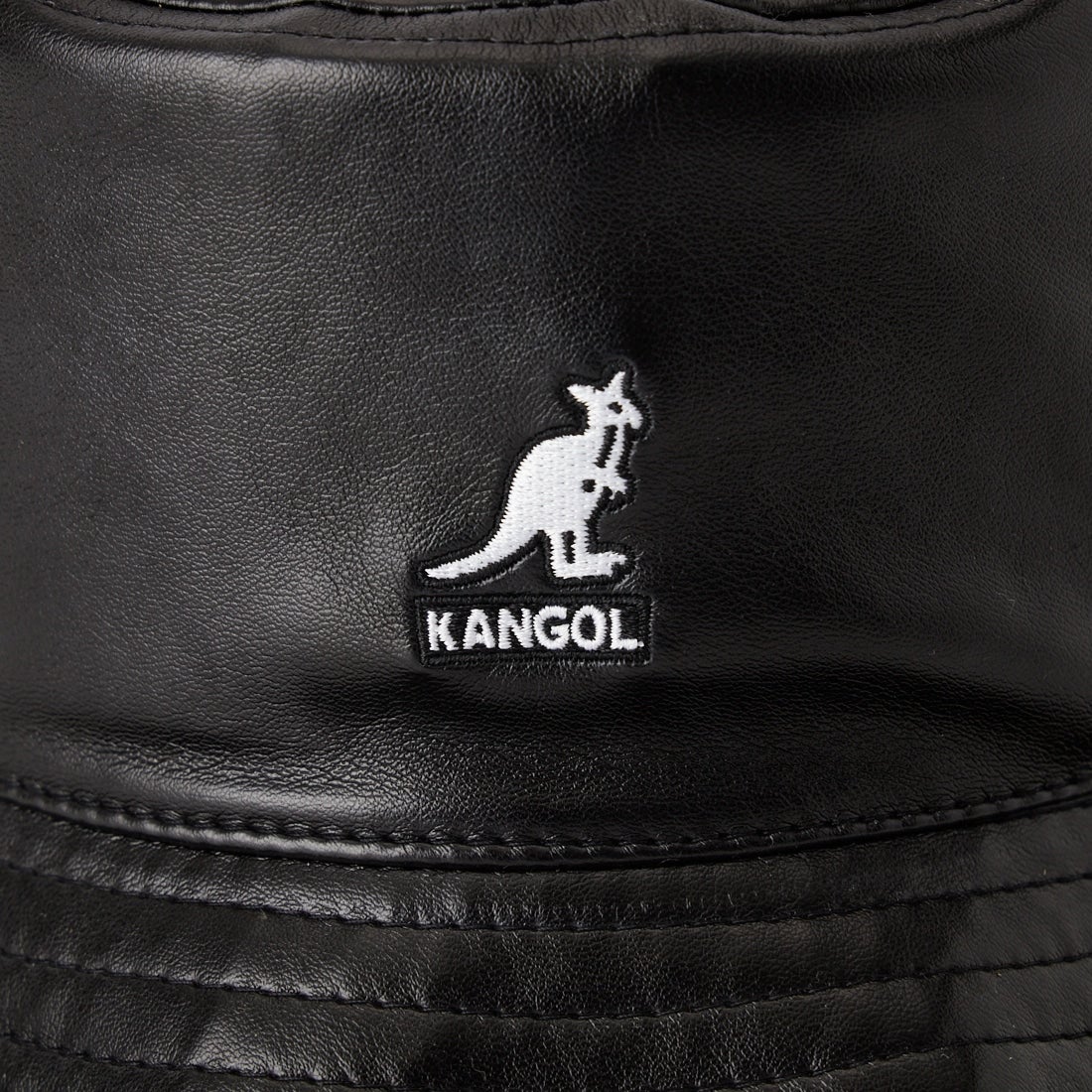 KANGOL [カンゴール] 日本限定 フェイクレザー バケットハット [260069601] 01 BLACK
