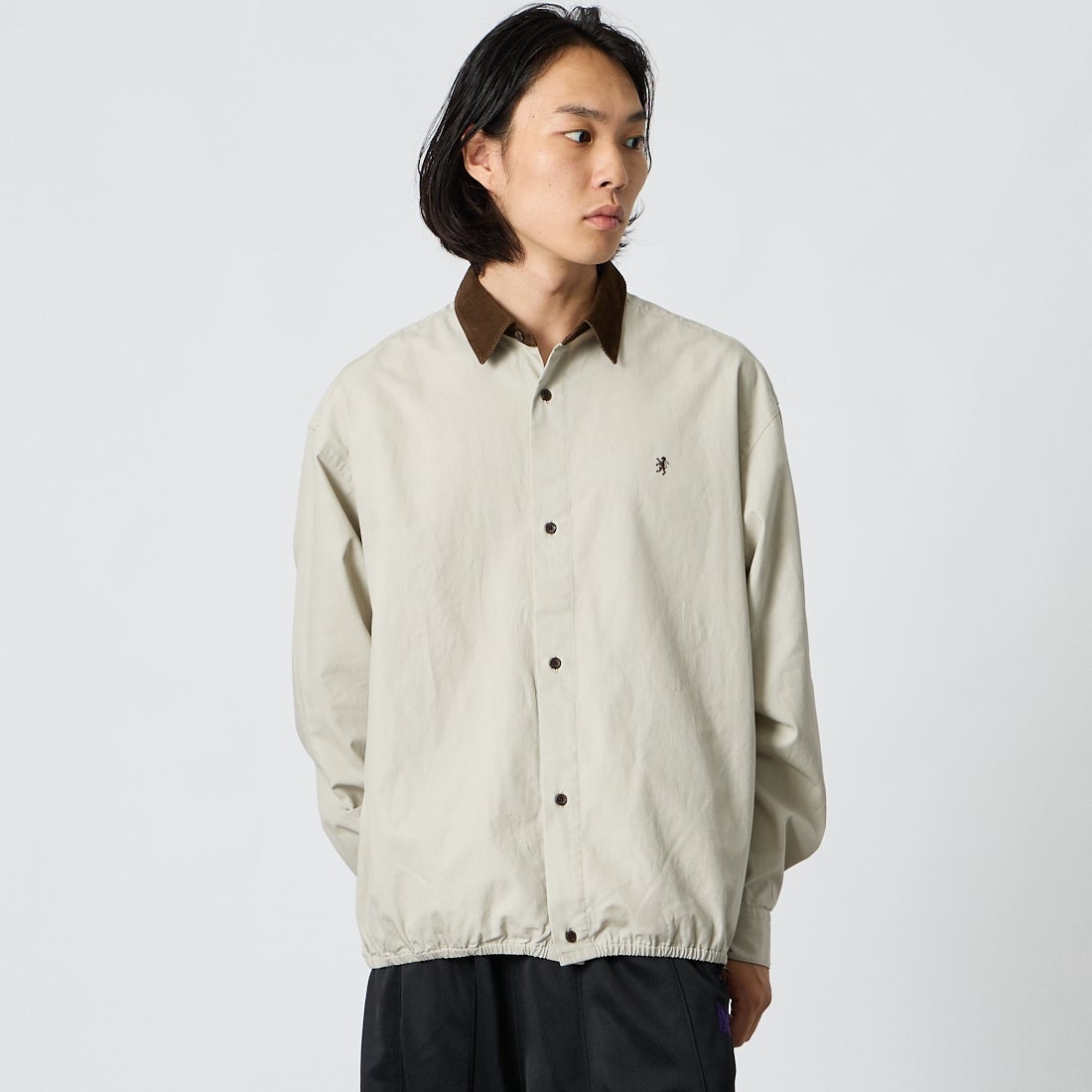 BEIGE/BROW&&モデル身長：175cm 着用サイズ：M&&
