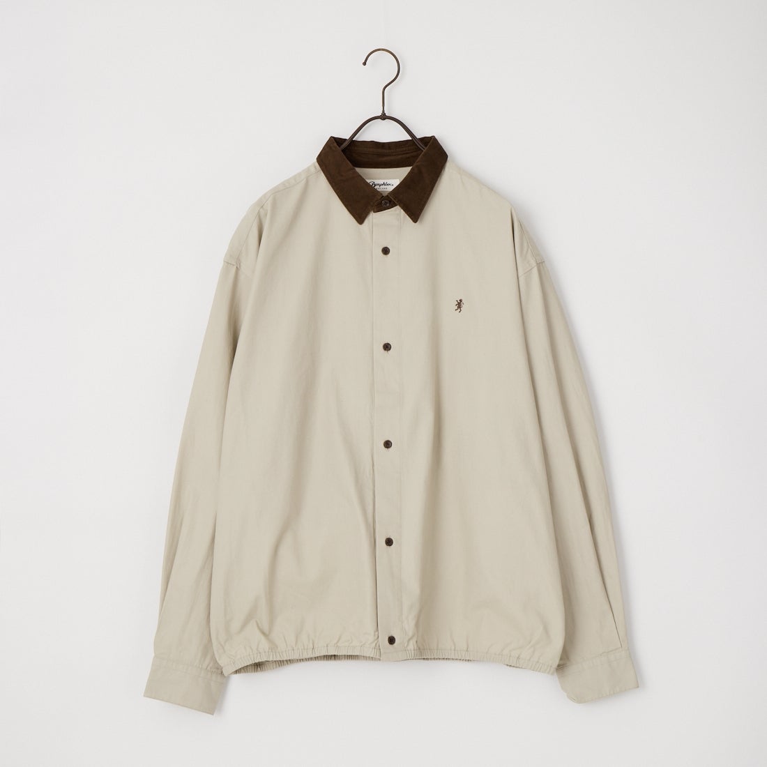 Gymphlex [ジムフレックス] ロングスリーブショートシャツ [GY-B0504CZX] BEIGE/BROW