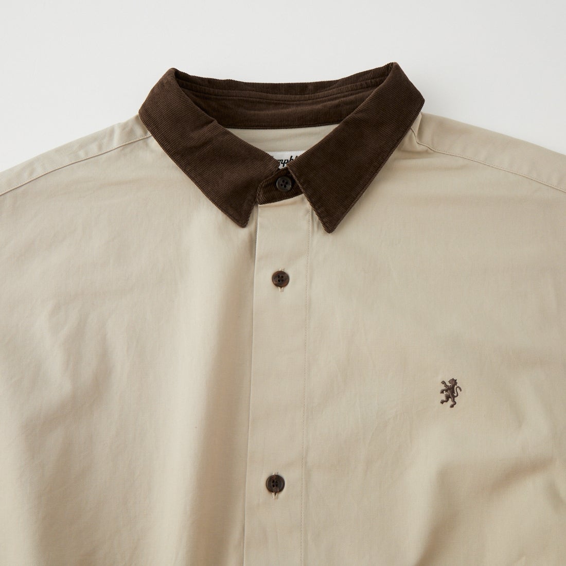 Gymphlex [ジムフレックス] ロングスリーブショートシャツ [GY-B0504CZX] BEIGE/BROW