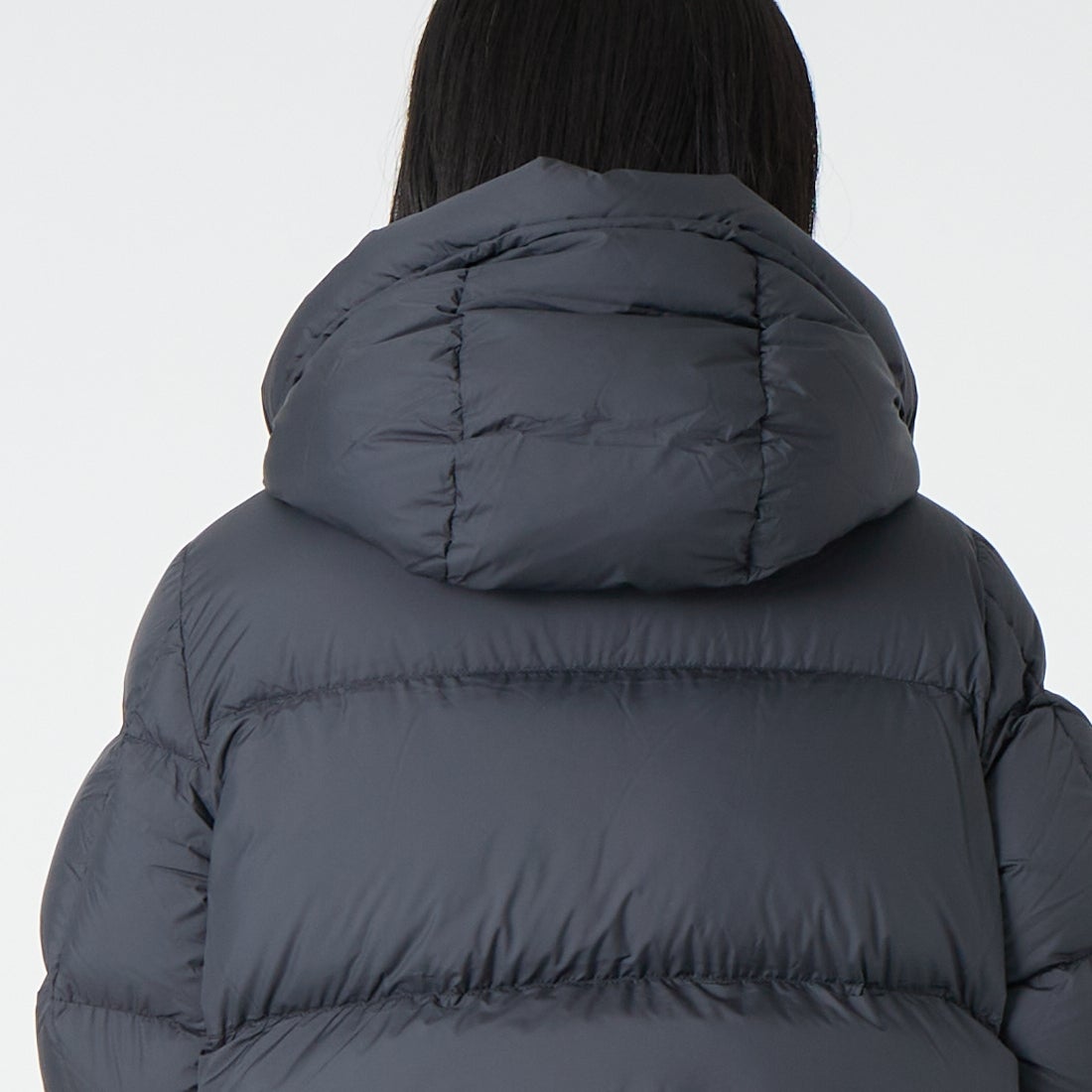 CAPE HORN [ケープホーン] ESQUEL / エスケル ダウンジャケット [D2542] 500 BLACK &&モデル身長：162cm 着用サイズ：40&&