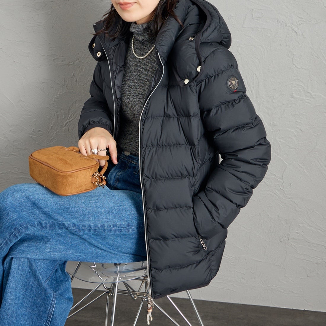 501 BLACK&&モデル身長：160cm 着用サイズ：42&&