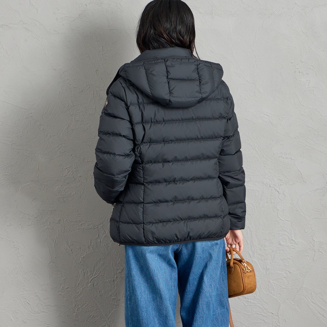 CAPE HORN [ケープホーン] MATT STELLA / マット ステラ ダウンジャケット [D2560] 501 BLACK &&モデル身長：160cm 着用サイズ：42&&