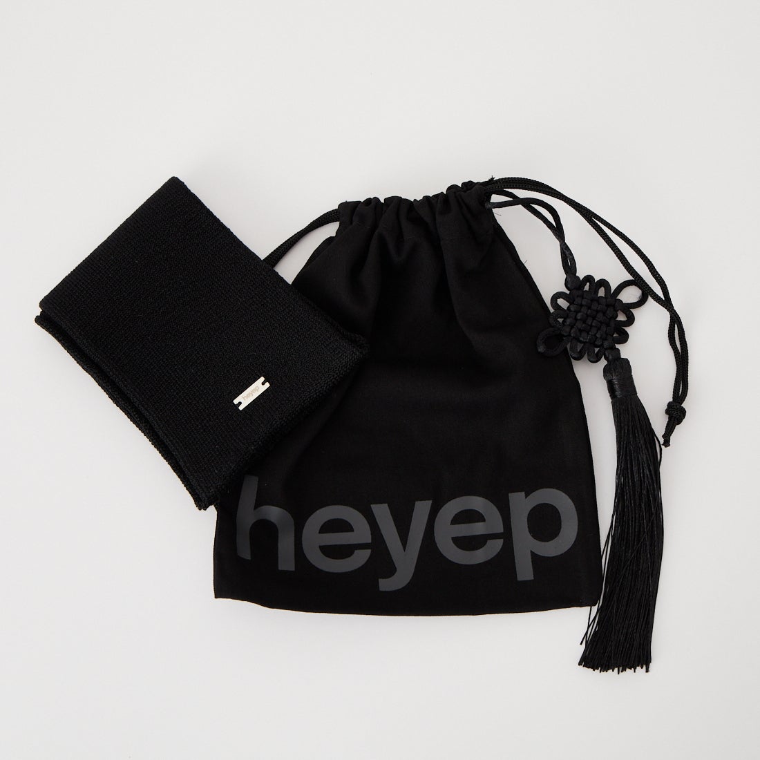 heyep [ヘイップ] シルクヘアバンド [HP0124] BLACK