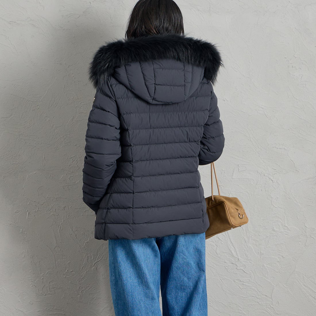 CAPE HORN [ケープホーン] SALTA MURMASKY / サルタ マーマスキー ダウンジャケット [D2576] 501 BLACK &&モデル身長：160cm 着用サイズ：44&&