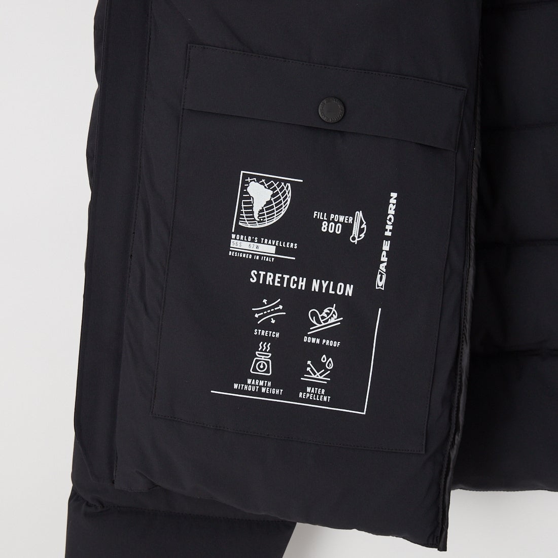 CAPE HORN [ケープホーン] WILLIAMS / ウィリアムズ ダウンジャケット [D1570] 500 BLACK