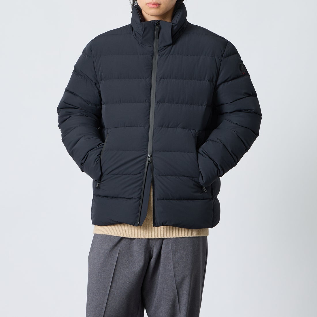 CAPE HORN [ケープホーン] WILLIAMS / ウィリアムズ ダウンジャケット [D1570] 500 BLACK &&モデル身長：177cm 着用サイズ：50&&