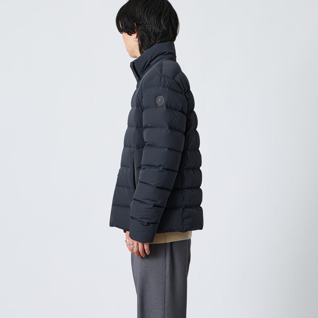 CAPE HORN [ケープホーン] WILLIAMS / ウィリアムズ ダウンジャケット [D1570] 500 BLACK &&モデル身長：177cm 着用サイズ：50&&