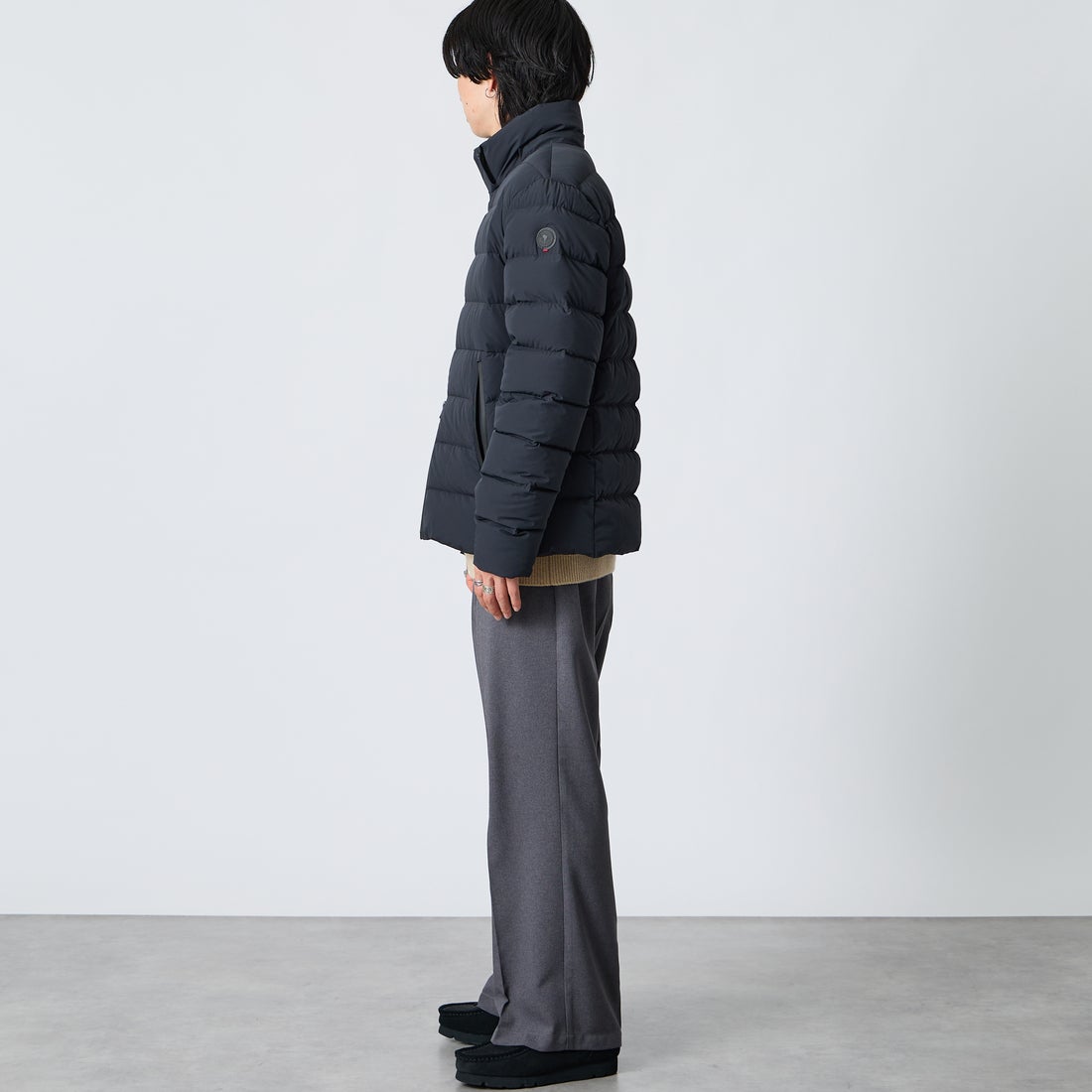 CAPE HORN [ケープホーン] WILLIAMS / ウィリアムズ ダウンジャケット [D1570] 500 BLACK &&モデル身長：177cm 着用サイズ：50&&