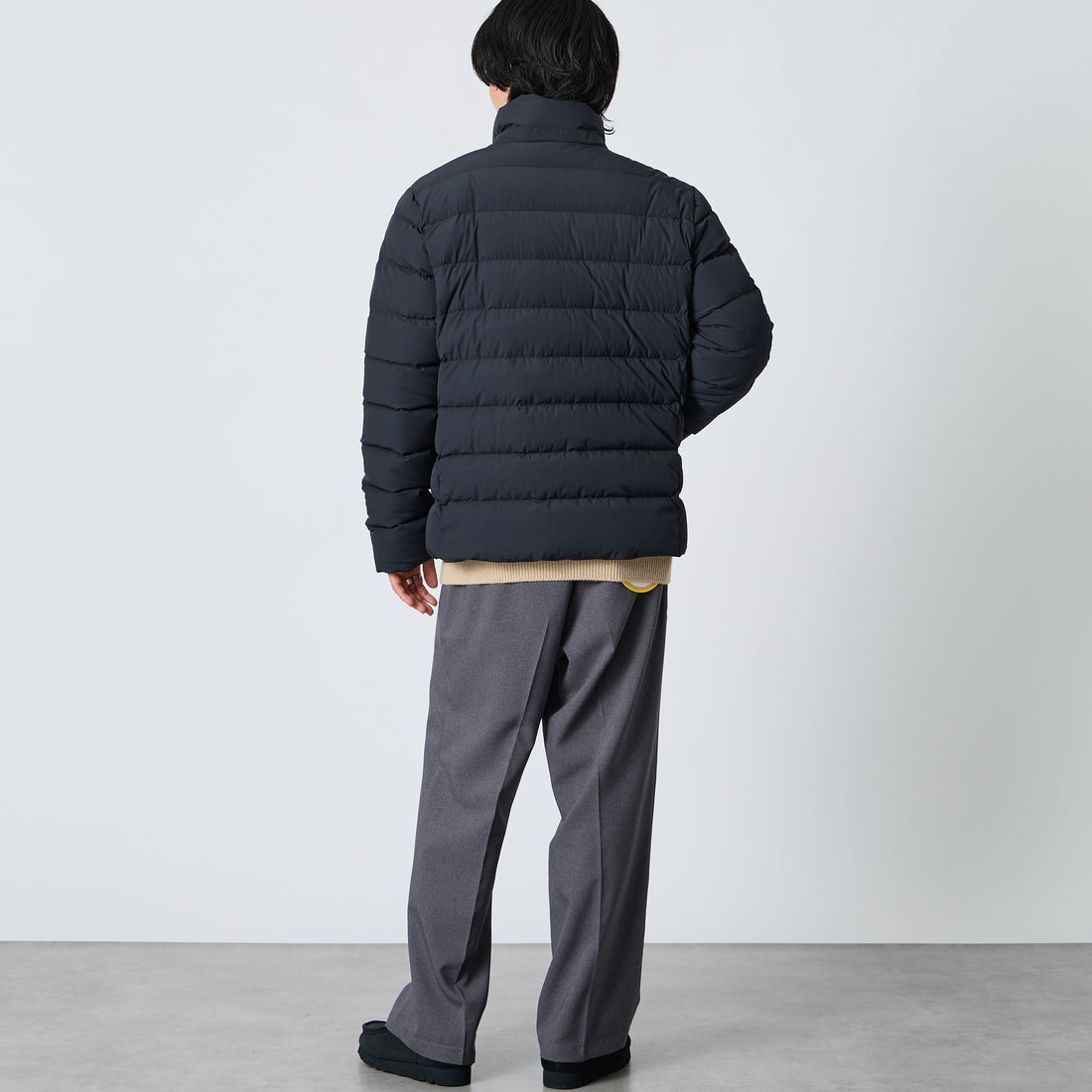 CAPE HORN [ケープホーン] WILLIAMS / ウィリアムズ ダウンジャケット [D1570] 500 BLACK &&モデル身長：177cm 着用サイズ：50&&