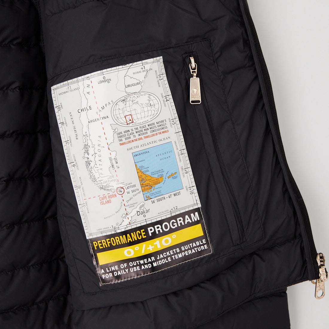 CAPE HORN [ケープホーン] USHUAIA / ウシュアイア フーデッド ダウンジャケット [D2543] 501 BLACK