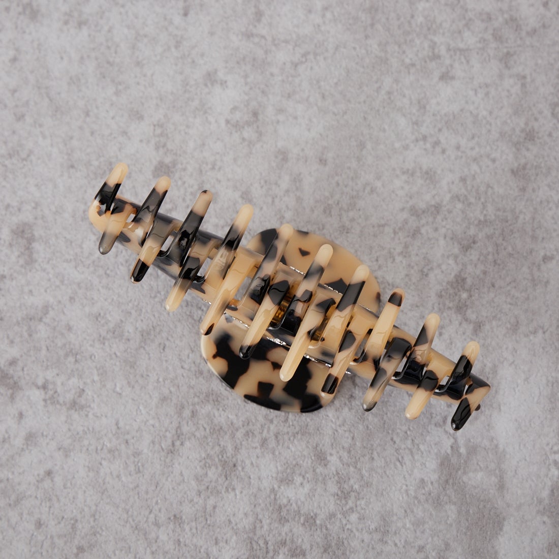 heyep [ヘイップ] ファインラインストーン ロゴヘアクリップ [HP02926] BROWN