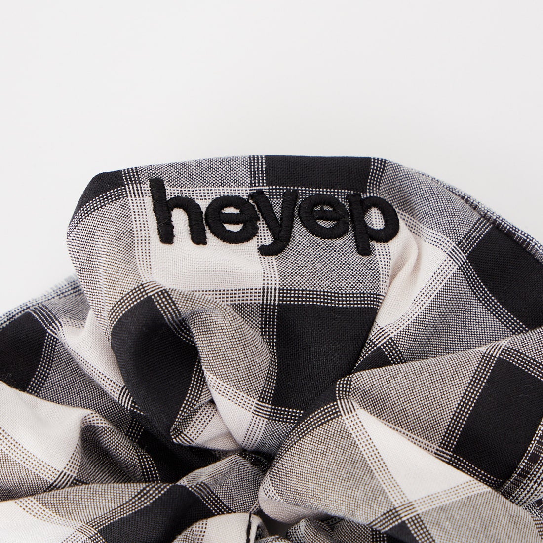 heyep [ヘイップ] デュアルチェック シュシュ [HP07526] BLACK