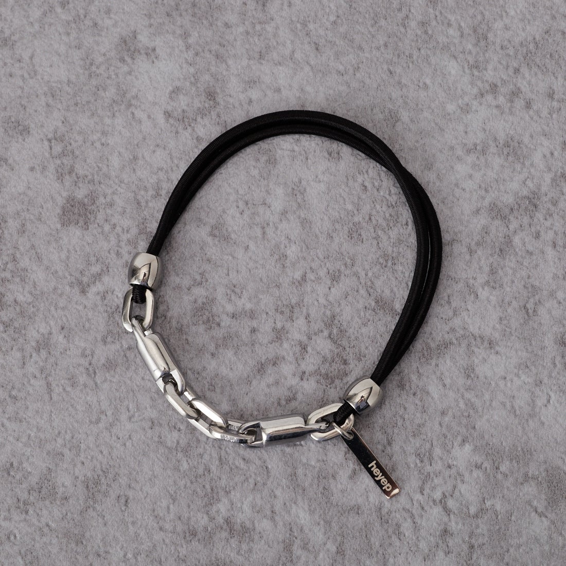 heyep [ヘイップ] ミックスチェーン ヘアゴム 3点セット [HP09026] BLACK