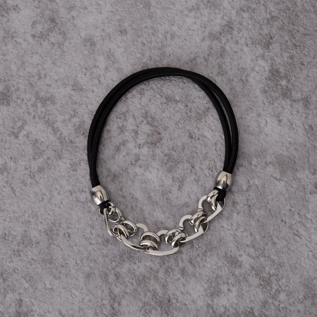heyep [ヘイップ] ミックスチェーン ヘアゴム 3点セット [HP09026] BLACK