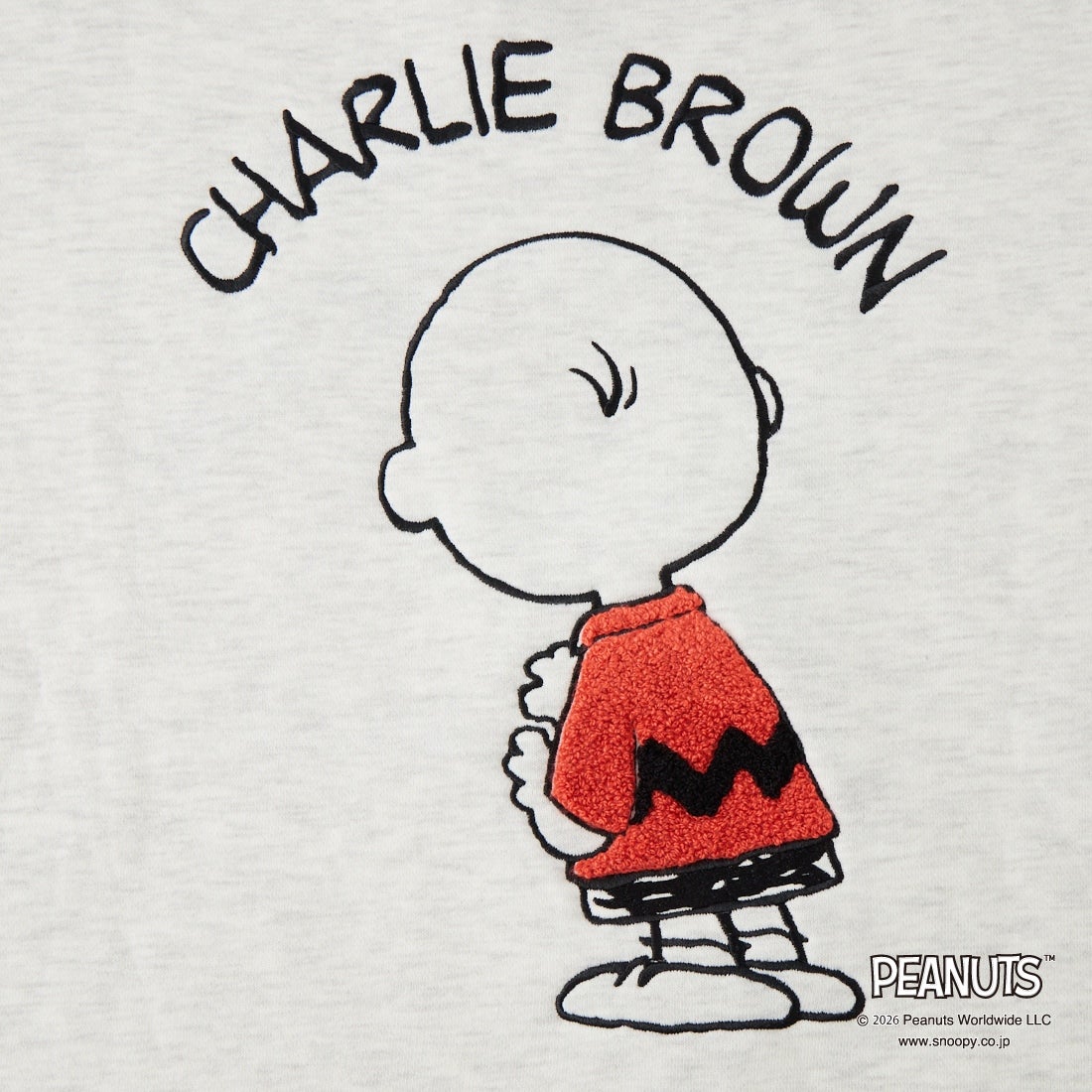 PEANUTS × JEANS FACTORY [ピーナッツ × ジーンズファクトリー] 別注 PEANUTS チャーリー・ブラウン スウェット [JFC-264-086] ASH.GRY