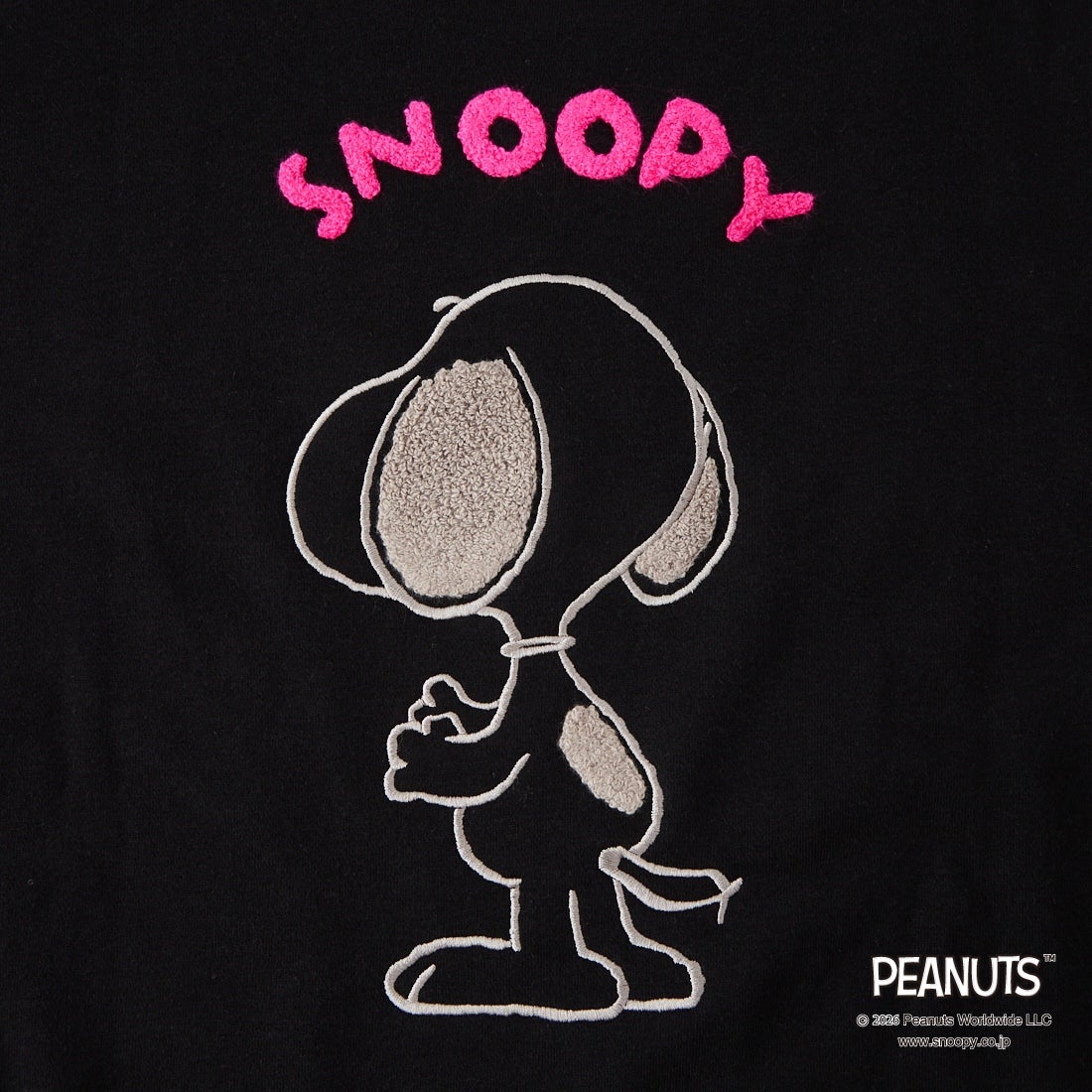 PEANUTS × JEANS FACTORY [ピーナッツ × ジーンズファクトリー] 別注 PEANUTS スヌーピー スウェット [JFC-264-087] BLACK