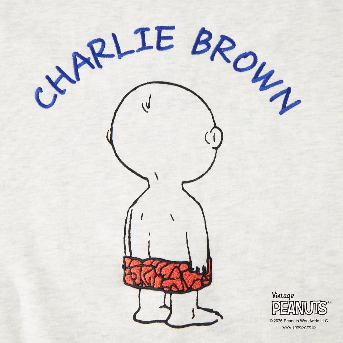 PEANUTS × JEANS FACTORY [ピーナッツ × ジーンズファクトリー] 別注 PEANUTS チャーリー・ブラウン スウェット [JFC-264-088] ASH.GRY