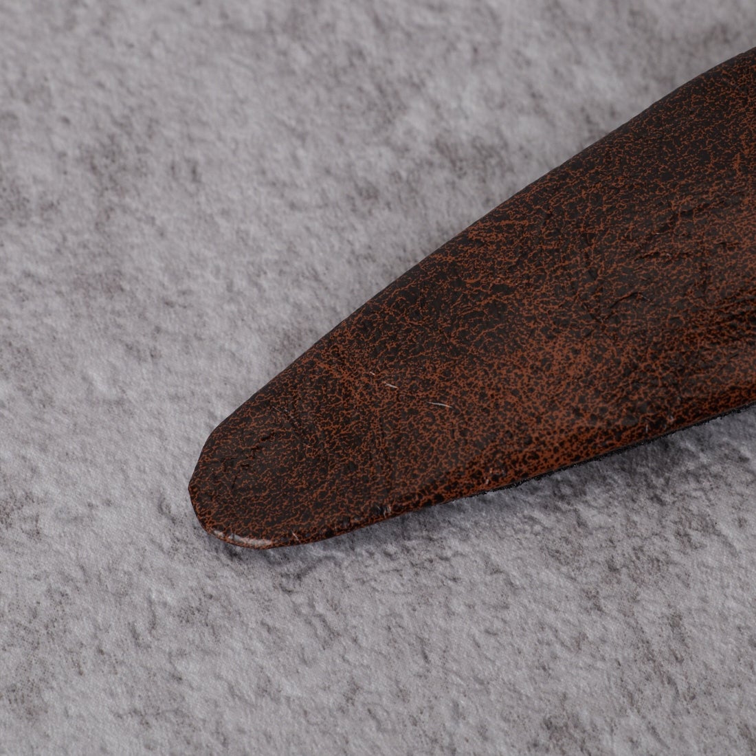heyep [ヘイップ] ヴィンテージ フェイクレザー ヘアクリップ 2個セット [HP03826] BROWN