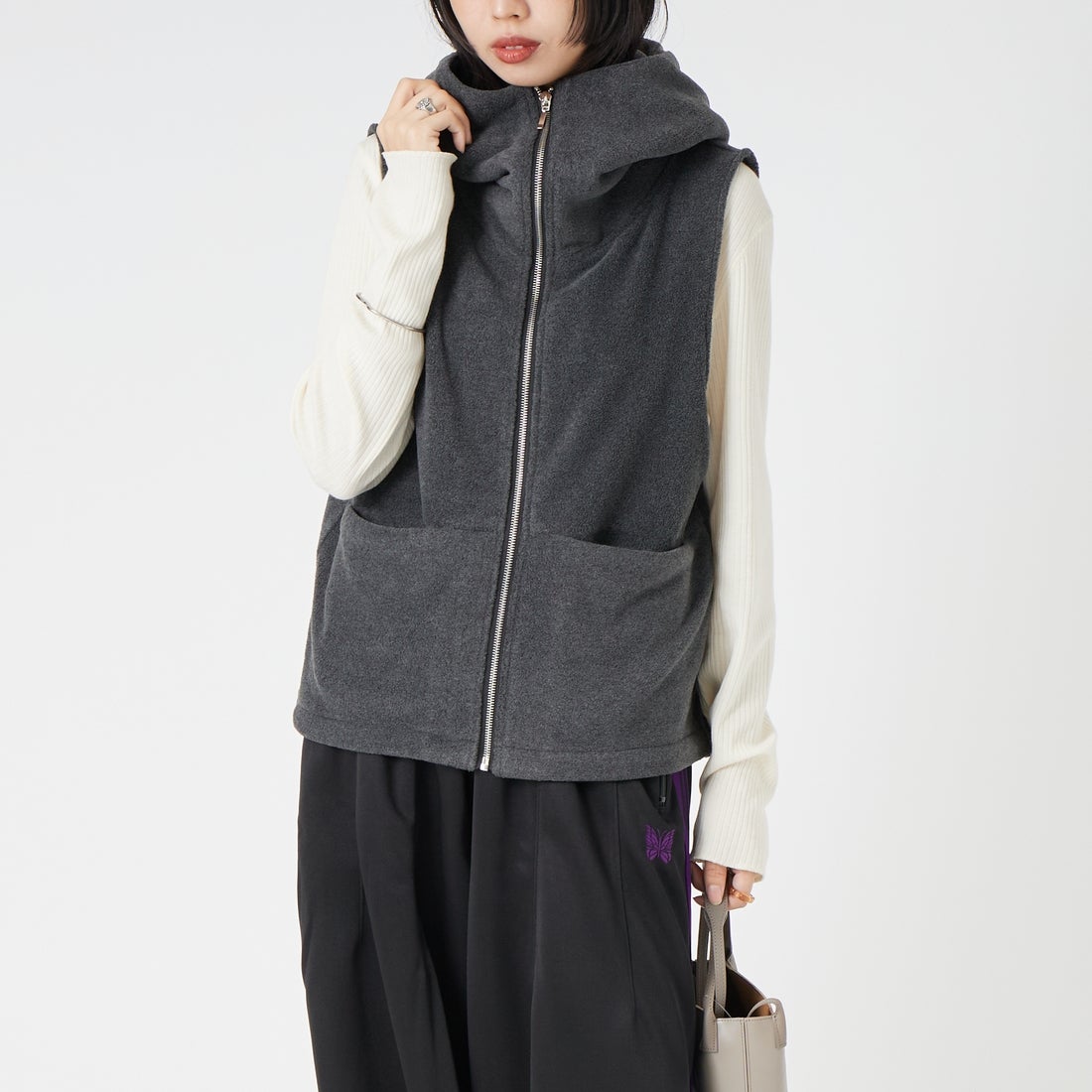 CHARCOA&&モデル身長：162cm 着用サイズ：F&&