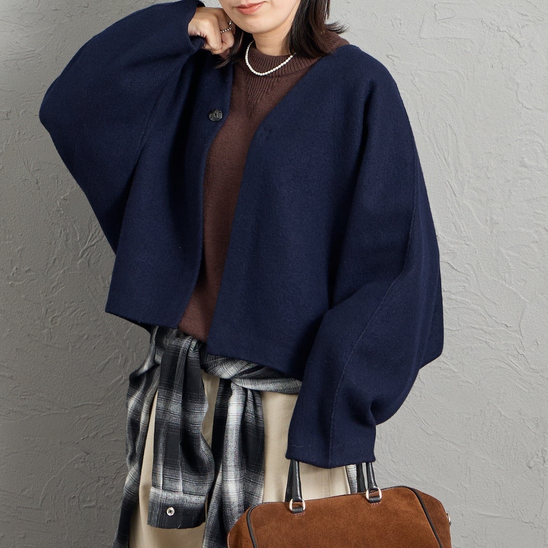 DK.NAVY&&モデル身長：160cm 着用サイズ：1&&