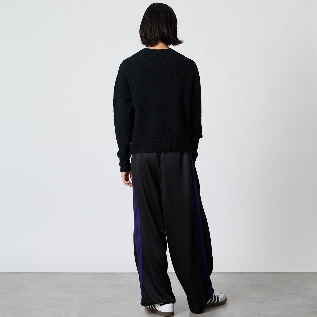 DAIRIKU [ダイリク] DANNY ピリングニット [DA-26AW-K1] BLACK &&モデル身長：175cm 着用サイズ：M&&