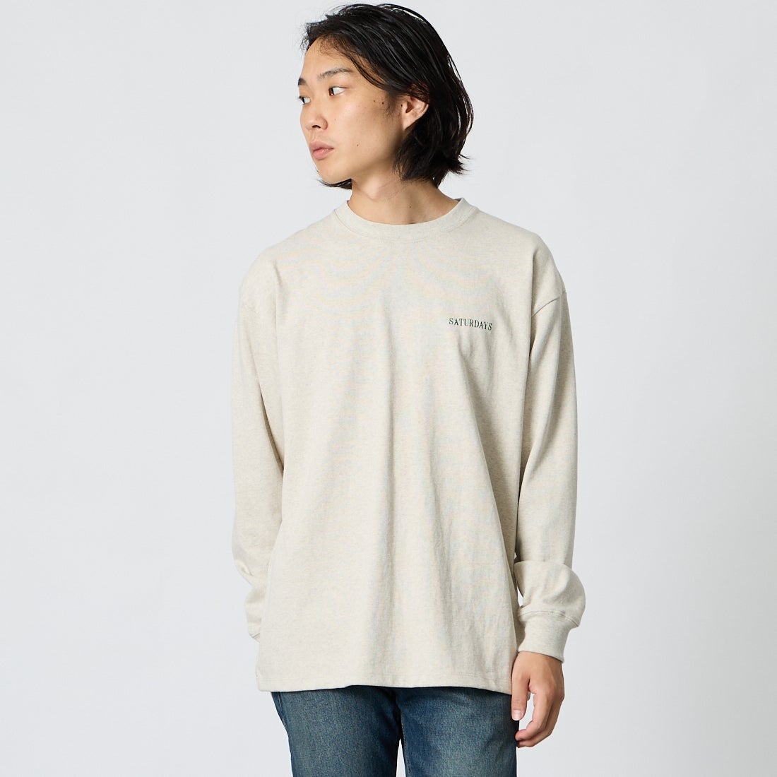 Saturdays NYC [サタデーズ ニューヨークシティ] ヴィンテージスポーツ ロングスリーブTシャツ [BBM66320] OATMEAL