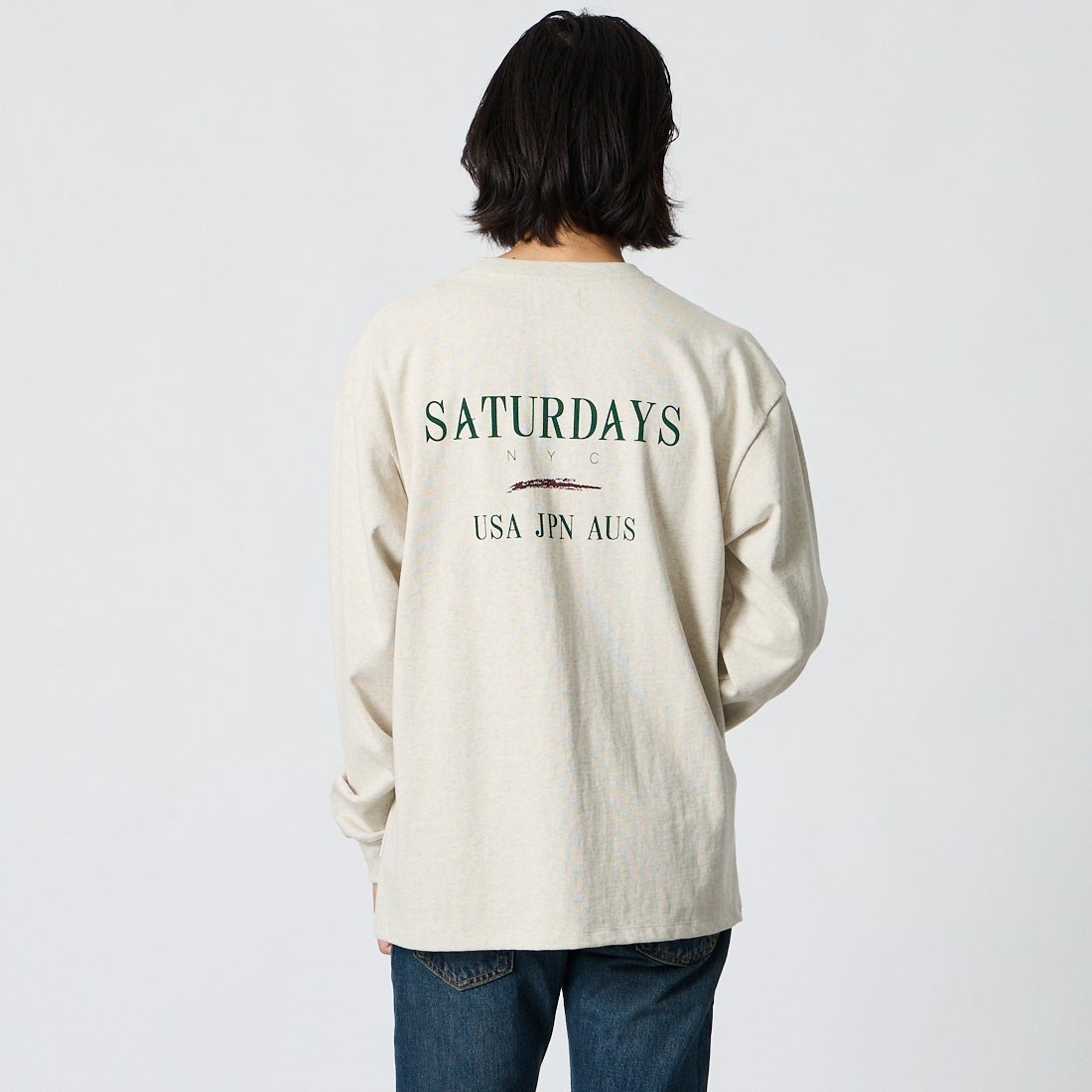 Saturdays NYC [サタデーズ ニューヨークシティ] ヴィンテージスポーツ ロングスリーブTシャツ [BBM66320] OATMEAL