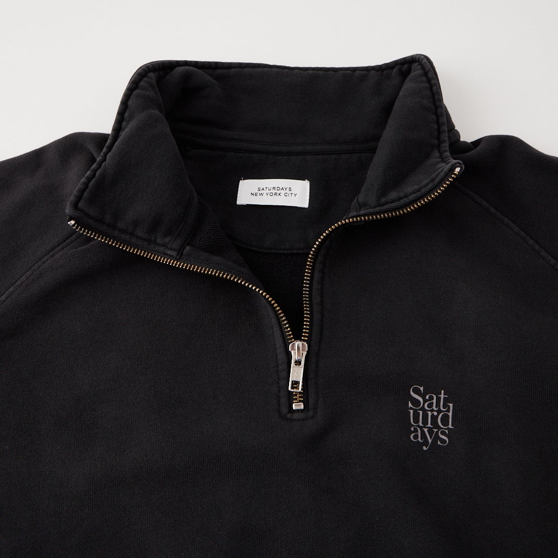 Saturdays NYC [サタデーズ ニューヨークシティ] K.K プルオーバー スウェットシャツ [BBM66280] FADE BLACK