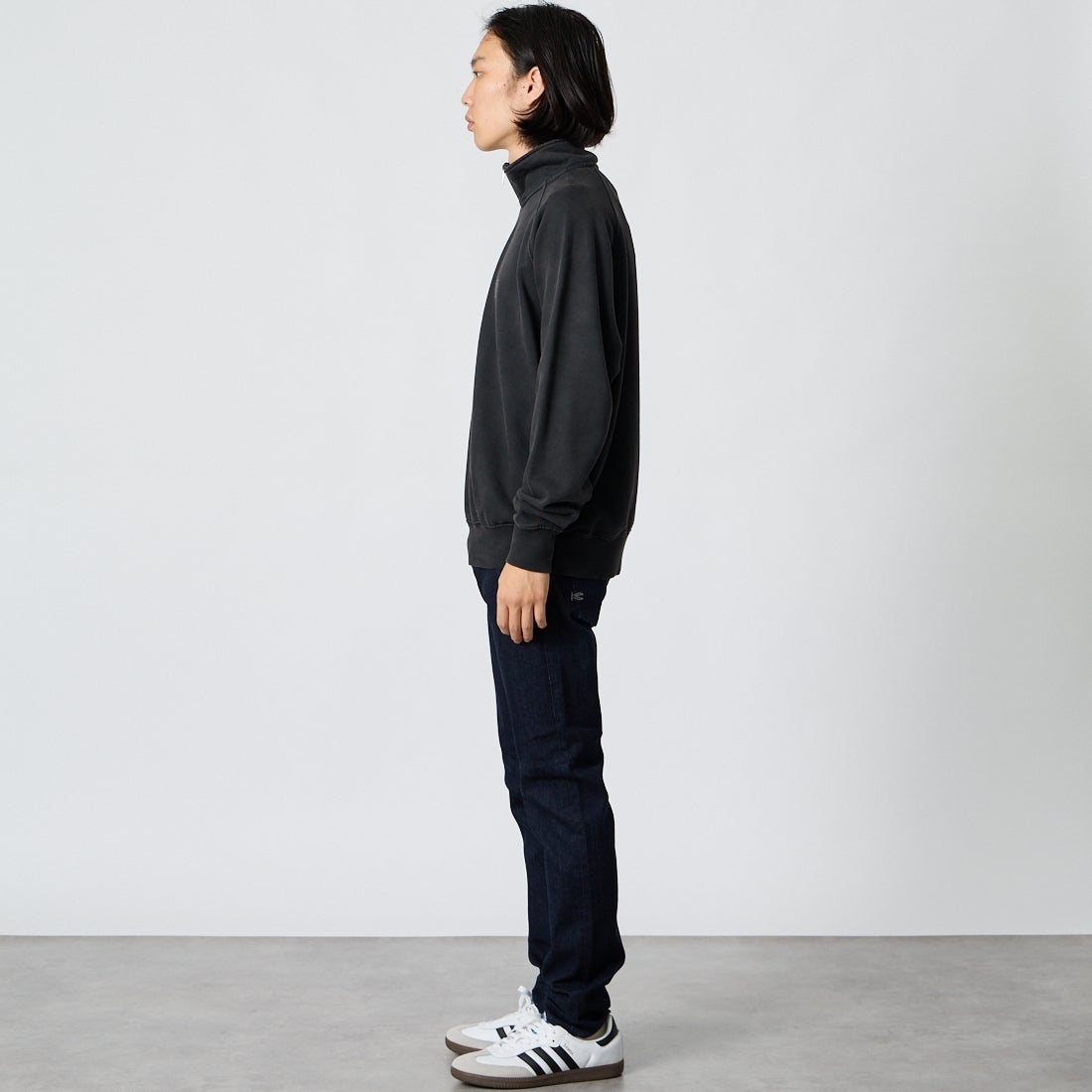 Saturdays NYC [サタデーズ ニューヨークシティ] K.K プルオーバー スウェットシャツ [BBM66280] FADE BLACK