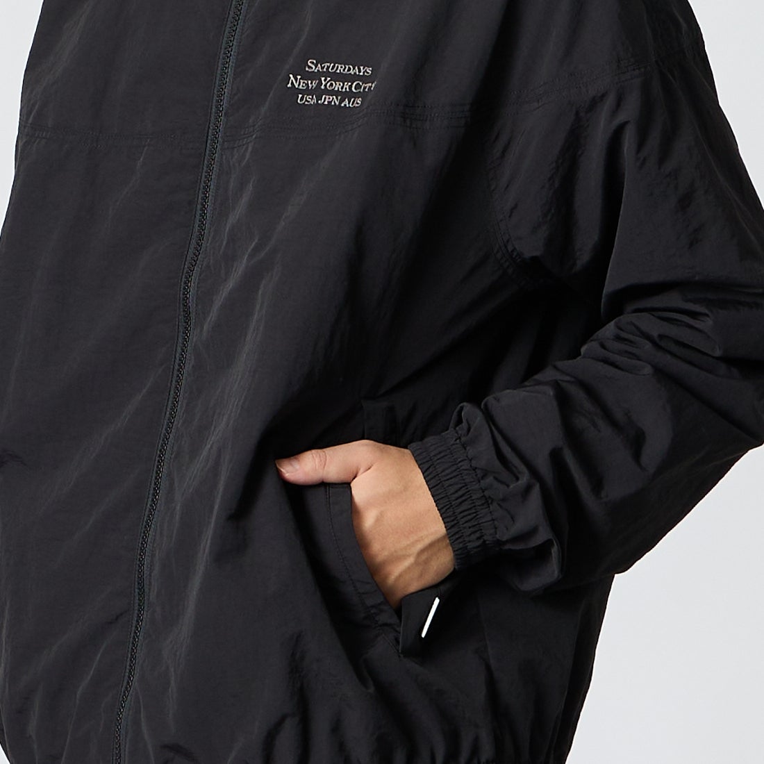 Saturdays NYC [サタデーズ ニューヨークシティ] Everett INT トレーニングジャケット [BBL66040] BLACK