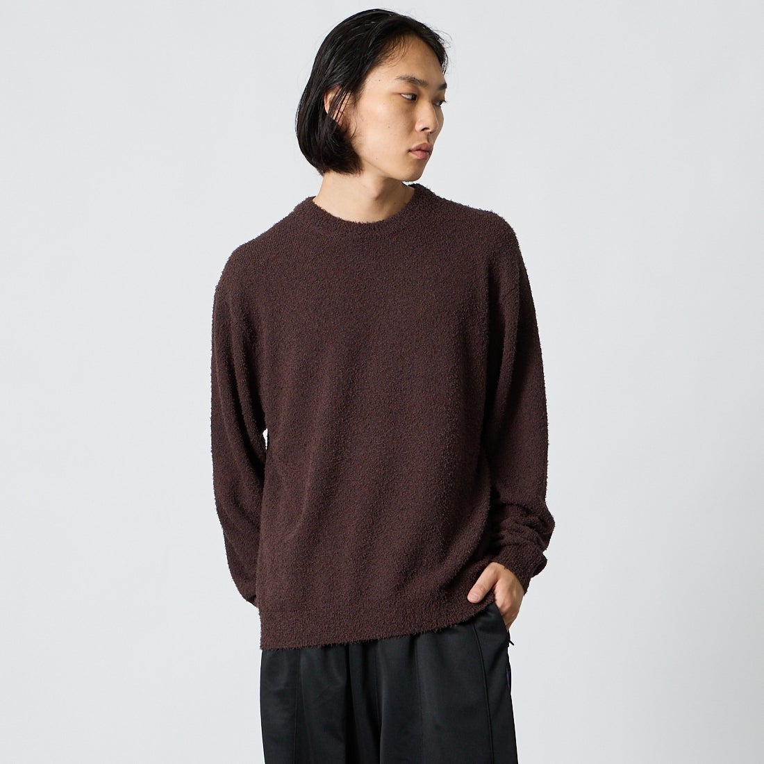 Saturdays NYC [サタデーズ ニューヨークシティ] グレッグ ループヤーン セーター [BBM66130] DK BROWN
