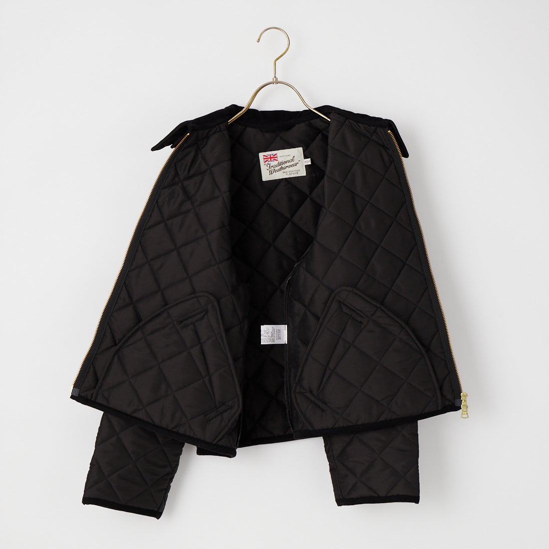 Traditional Weatherwear [トラディショナル ウェザーウェア] WAVERLY / ウェーバリー Aラインジップ [APQCO0552AA] AA01 BK/BK