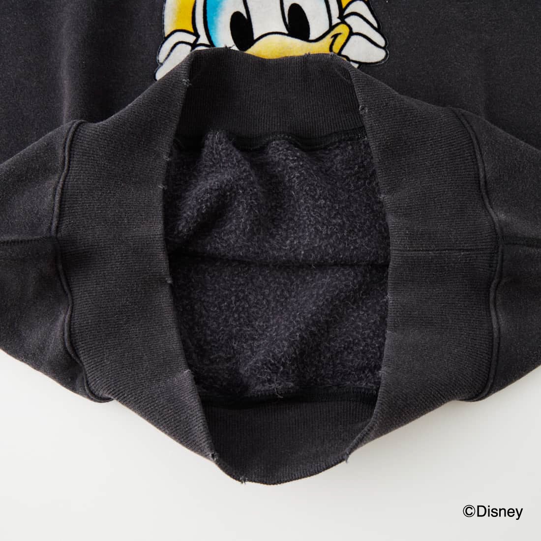 Jeans Factory Clothes [ジーンズファクトリークローズ] キャラダメージスウェット / DONALD DUCK [JFC-264-073] BLACK