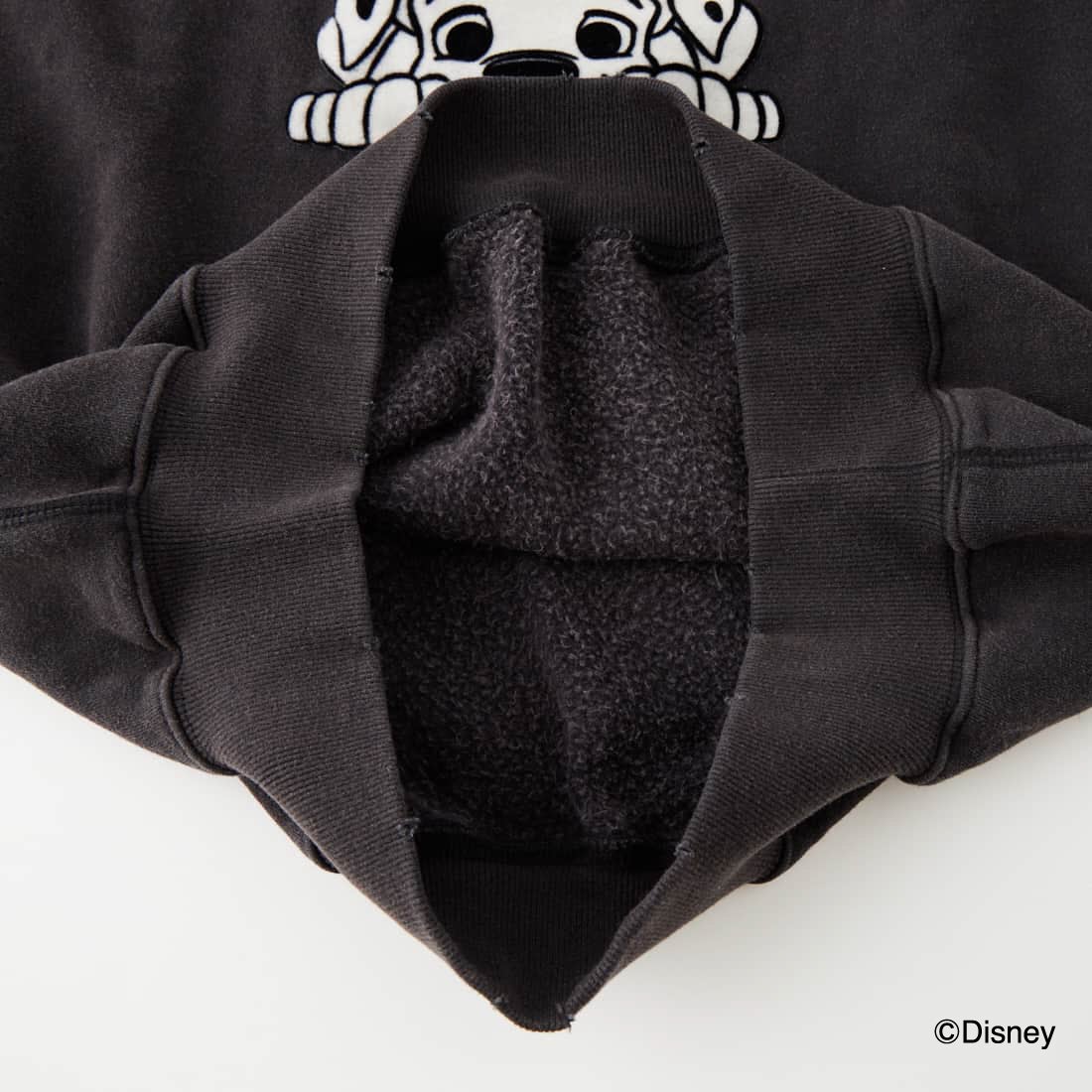 Jeans Factory Clothes [ジーンズファクトリークローズ] キャラダメージスウェット / 101DALMATIANS [JFC-264-072] BLACK
