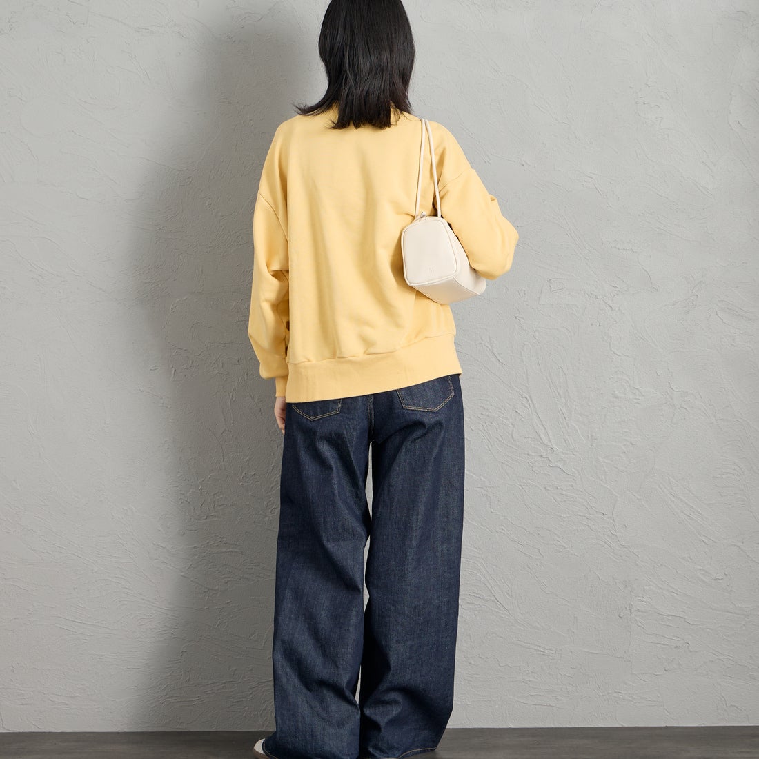 THE SHINZONE [ザ シンゾーン] The Puffin Records スウェットシャツ [26AMSCU09] 54 CORN YE &&モデル身長：162cm 着用サイズ：F0&&
