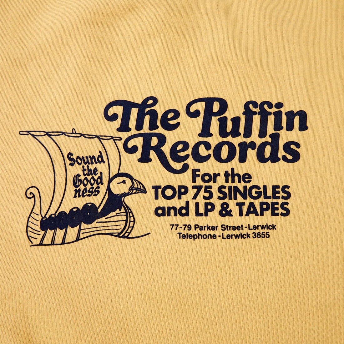 THE SHINZONE [ザ シンゾーン] The Puffin Records スウェットシャツ [26AMSCU09] 54 CORN YE