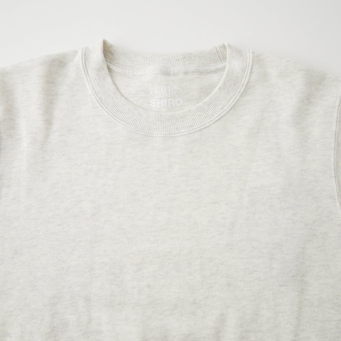 Hanes [ヘインズ] クルーネックスウェットシャツ [HM4CE001] 01H H.WHIT