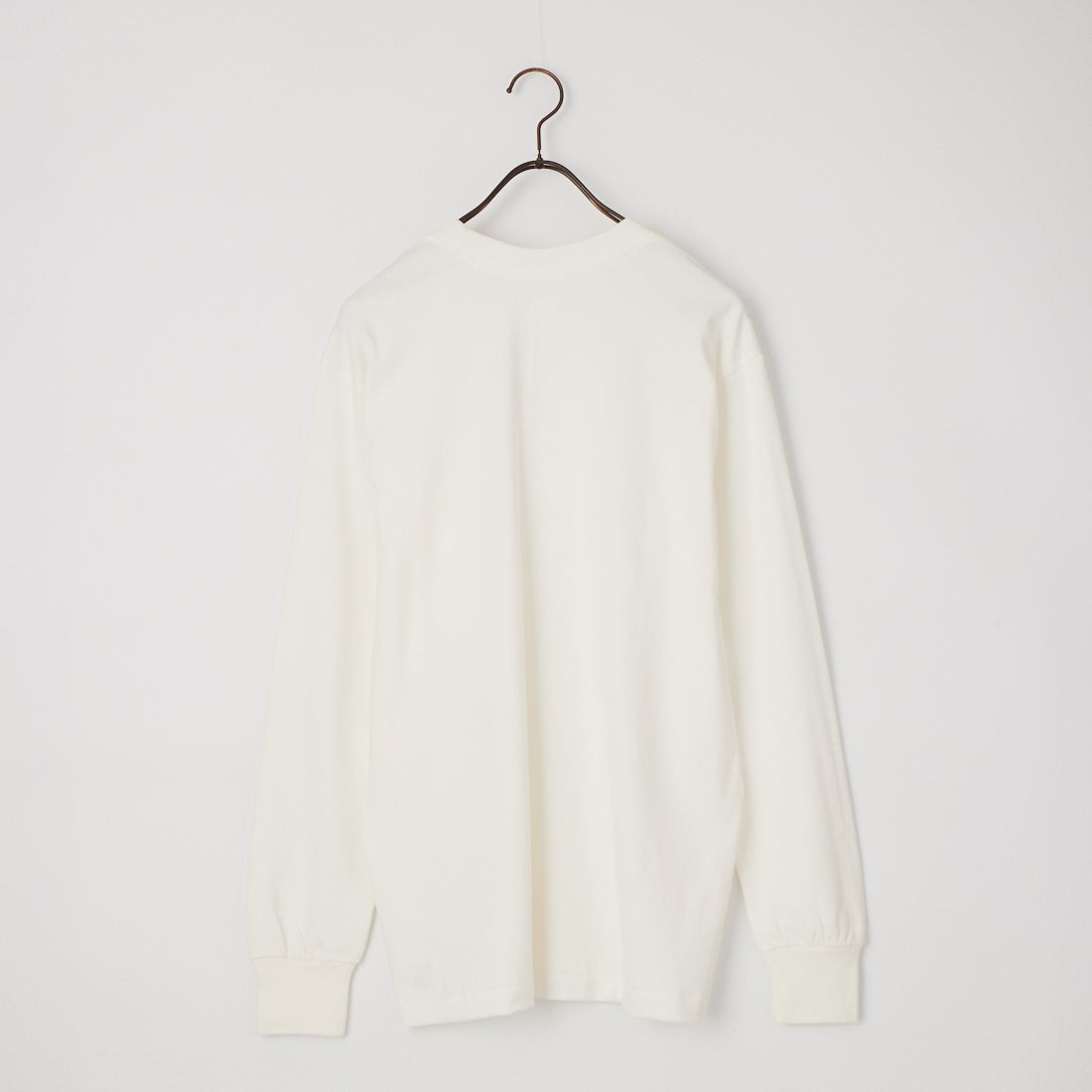 Hanes [ヘインズ] 1P クルーネックロングスリーブTシャツ [HM4-D201] 010 WHITE