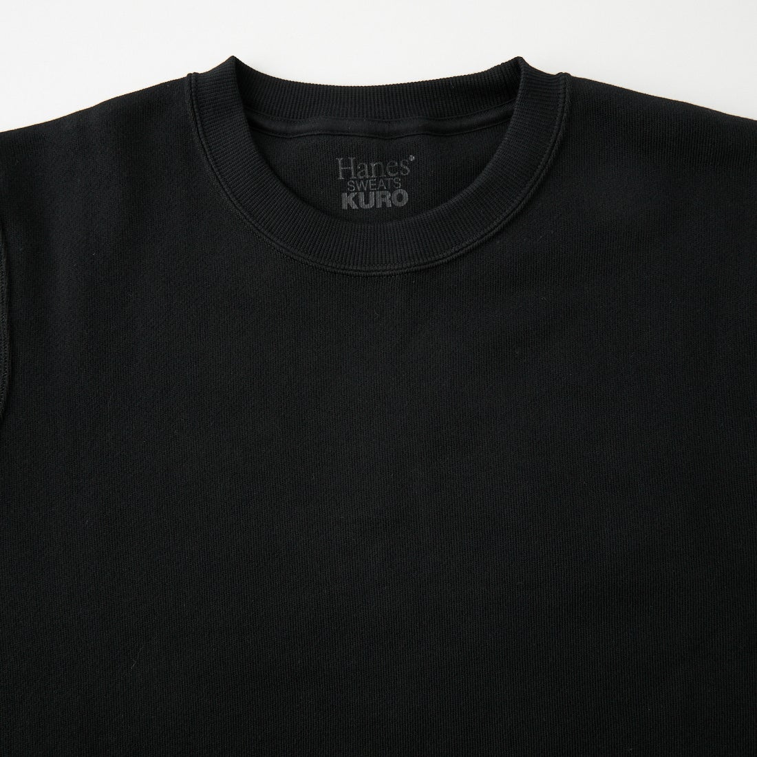 Hanes [ヘインズ] クルーネックスウェットシャツ [HM4CE004] 090 BLACK