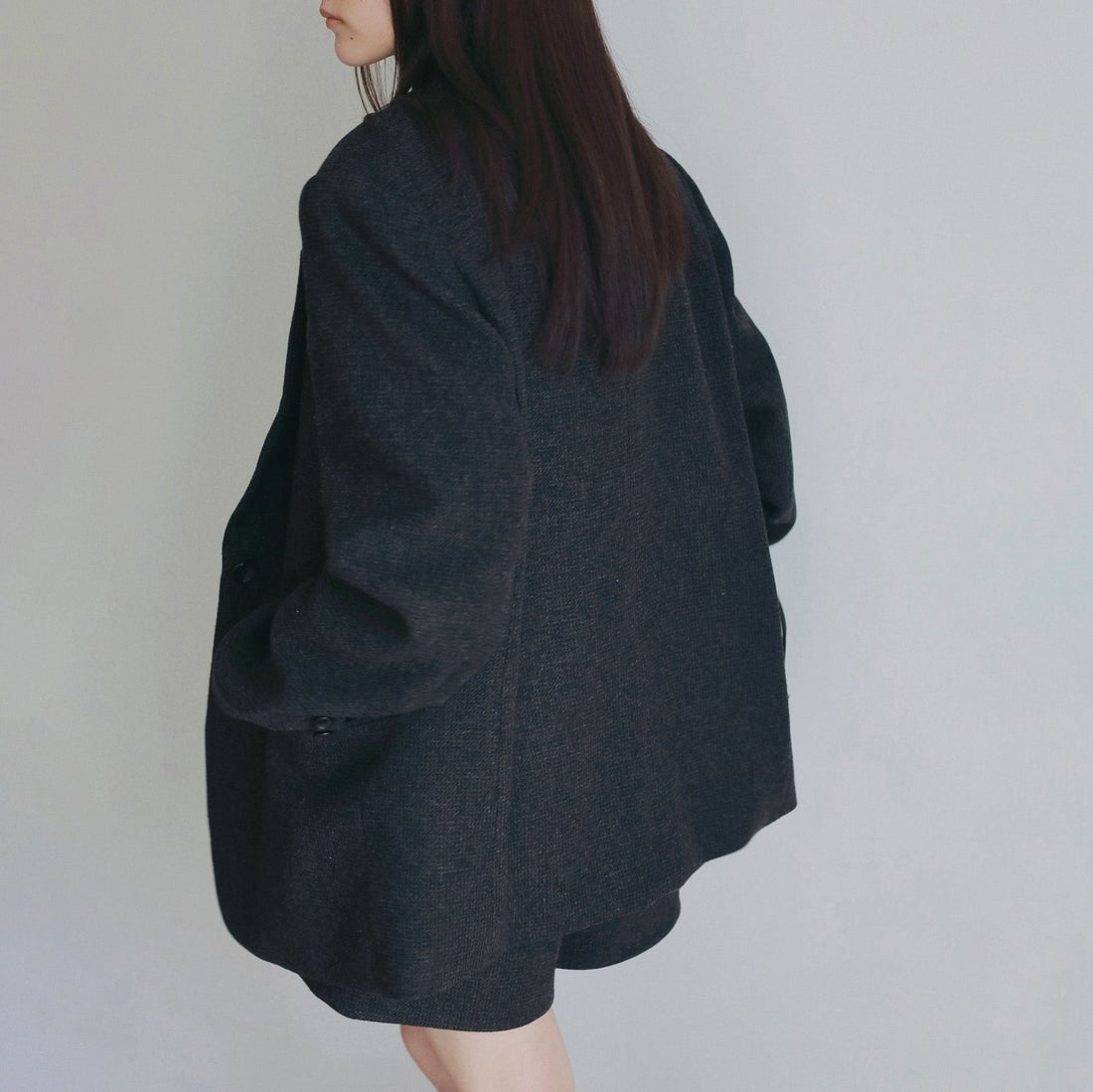 anuke [アンヌーク] HERRINGBONE WOOL JACKET [62620104] C/GRY