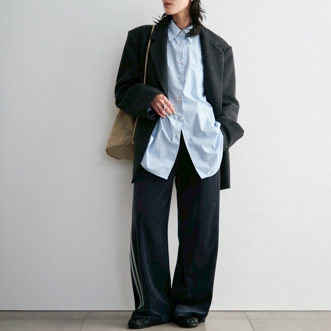 anuke [アンヌーク] HERRINGBONE WOOL JACKET [62620104] C/GRY