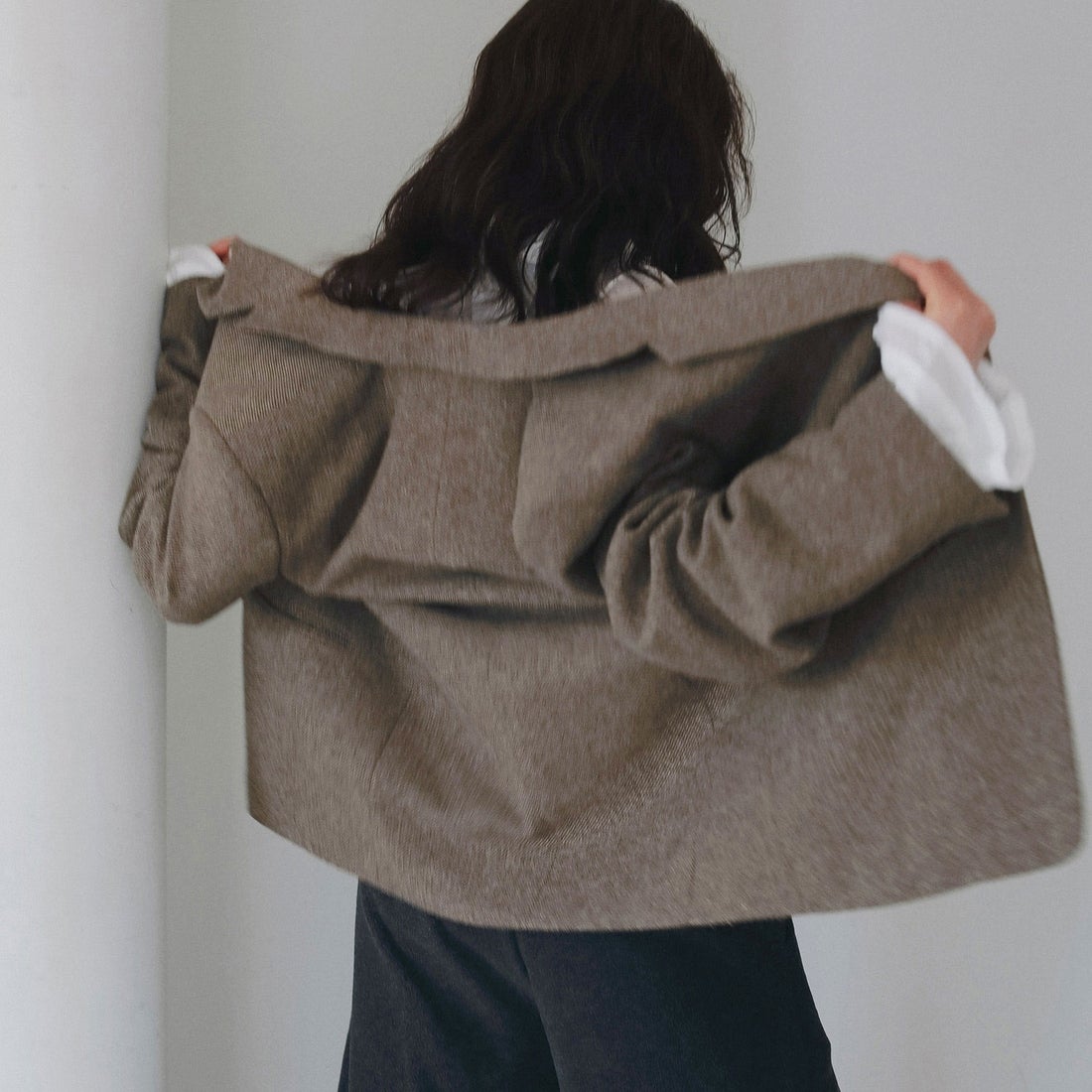 anuke [アンヌーク] HERRINGBONE WOOL JACKET [62620104] BEG