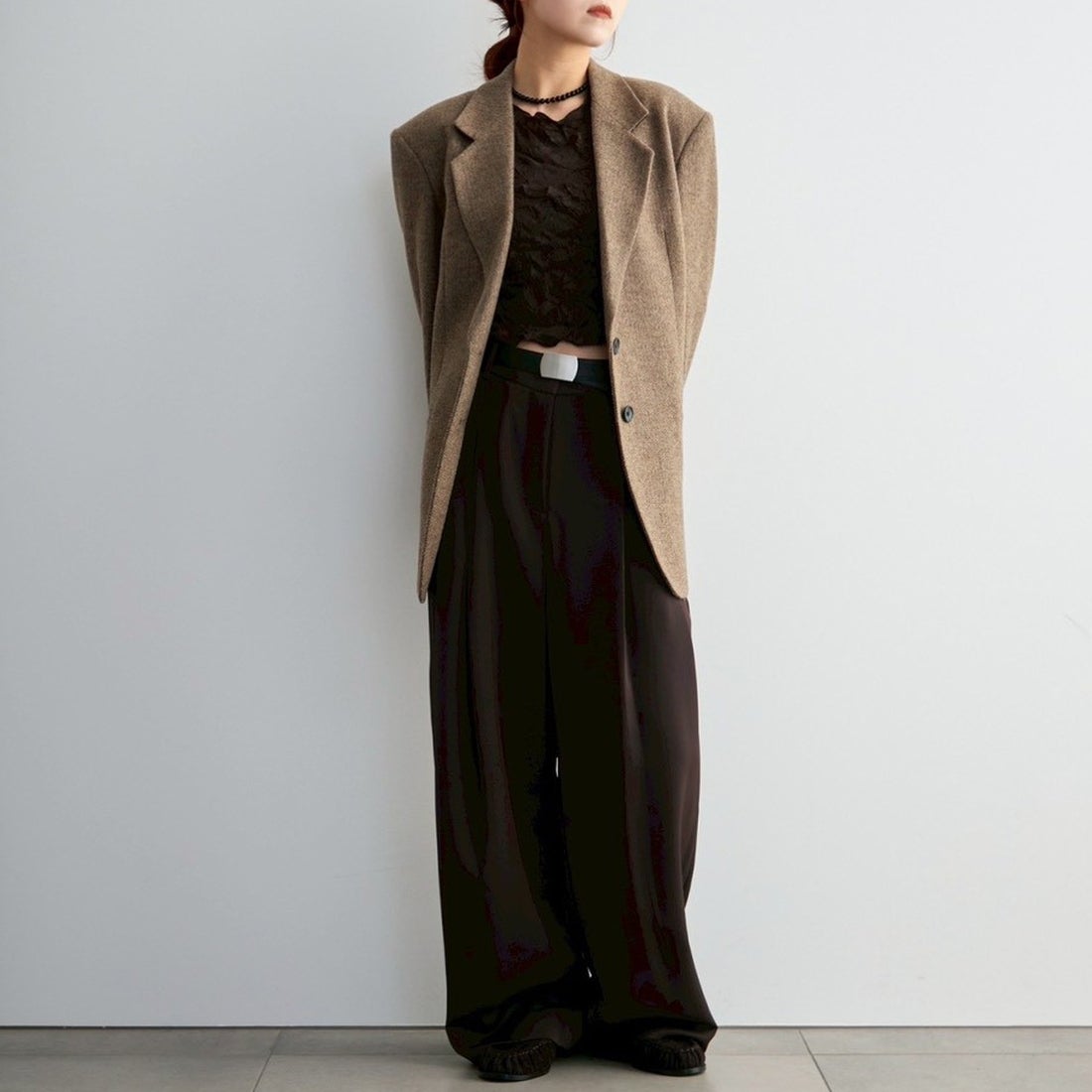 anuke [アンヌーク] HERRINGBONE WOOL JACKET [62620104] BEG